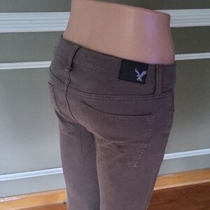 AEO Brown Skinny Jeggings